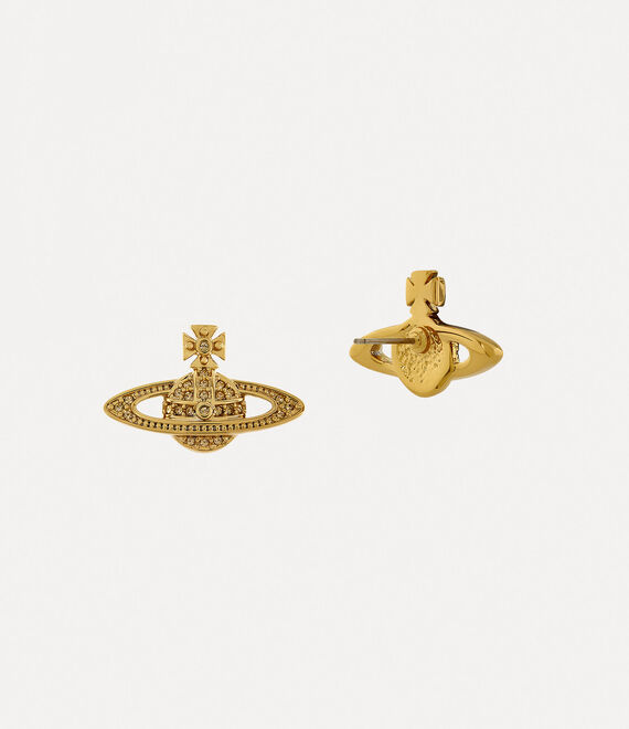 Vivienne Westwood Mini Bas Relief Earrings in Gold light colorado topaz